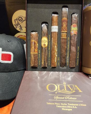 Oliva Saturday Night Special with hat & mug